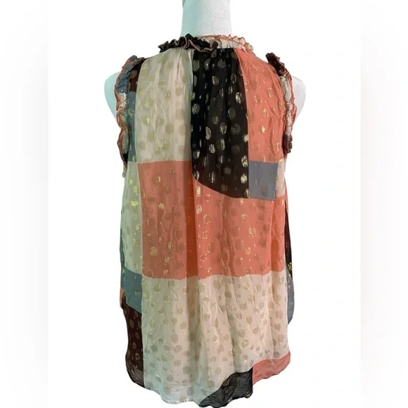 Anthropologie Maeve Sleeveless Asymmetrical Blouse Women Size M - Picture 5 of 9